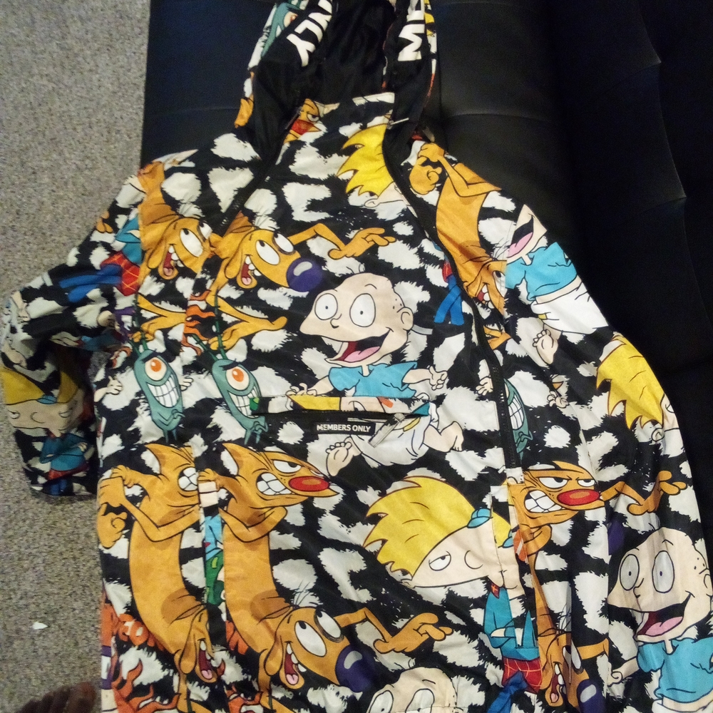 Colorful Cartoon Print Jacket